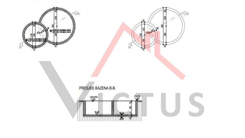 CRIKVENICA - Građevinsko zemljište s projektom, 572 m2