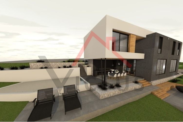 CRIKVENICA - Građevinsko zemljište s projektom, 627 m2