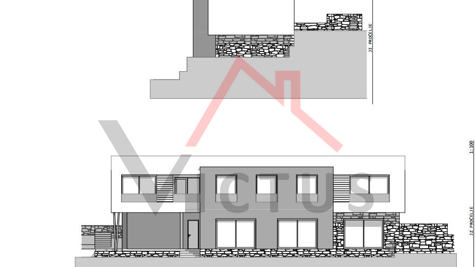 CRIKVENICA - Građevinsko zemljište s projektom, 627 m2