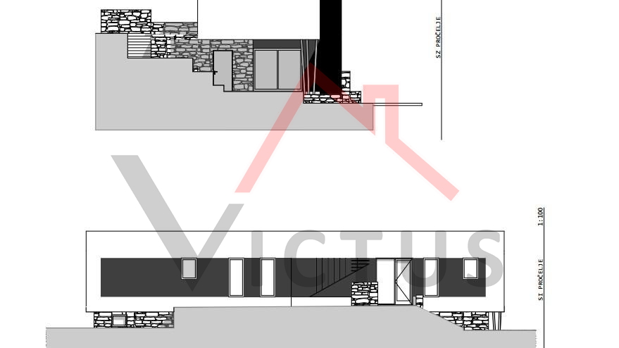CRIKVENICA - Građevinsko zemljište s projektom, 627 m2