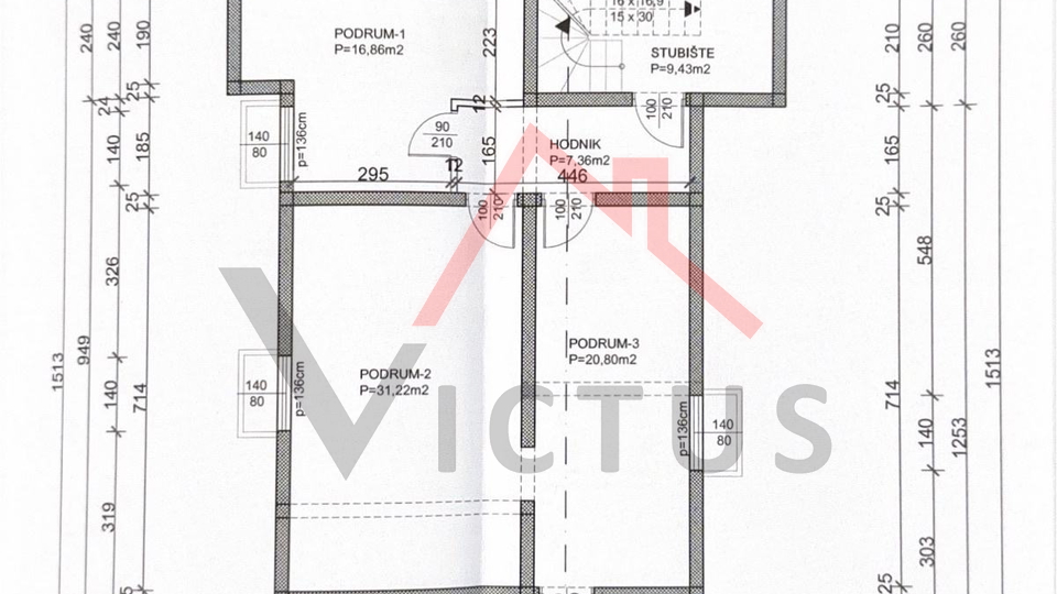 CRIKVENICA - Freistehendes Haus mit Pool, Rohbau