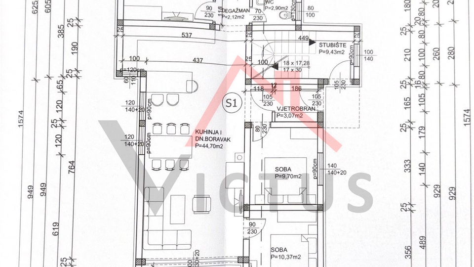 CRIKVENICA - Freistehendes Haus mit Pool, Rohbau