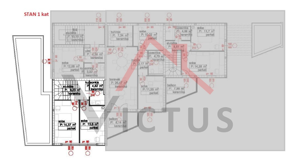 POVILE - Two-story apartment in a new building, 99 m2