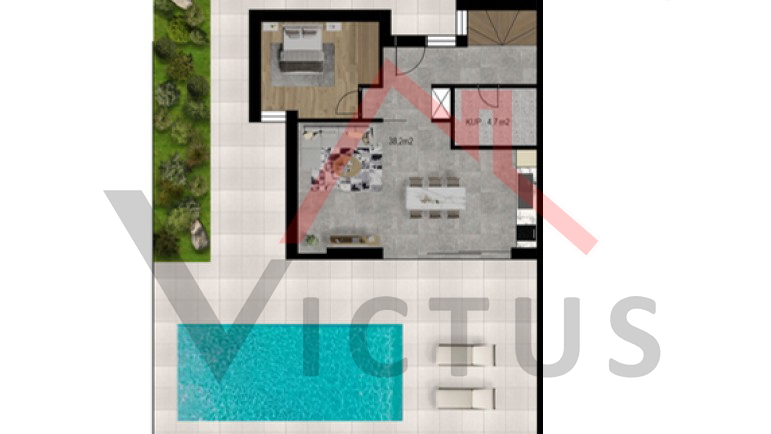 CRIKVENICA - Ekskluzivna dvojna kuća s bazenom