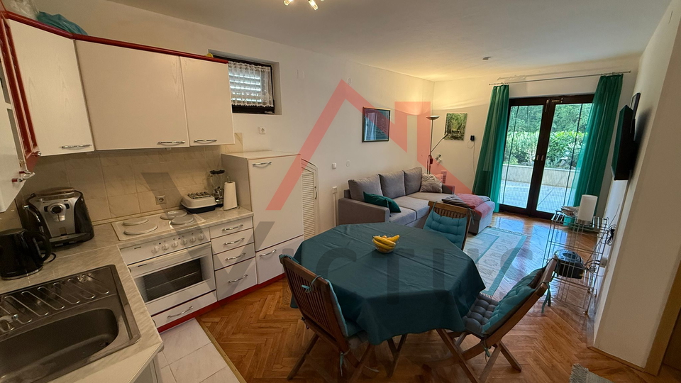 JADRANOVO - 1-Zimmer-Wohnung mit Essbereich, Erdgeschosswohnung, 40 m²