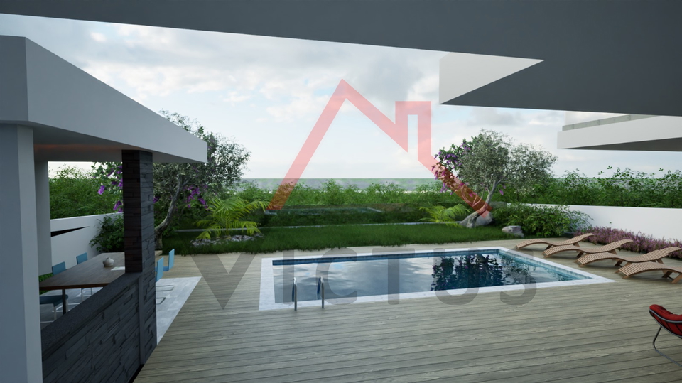 JADRANOVO - Gra&dstrok;evinsko zemlji&scaron;te&comma; 200 metara od mora&comma; 703 m2