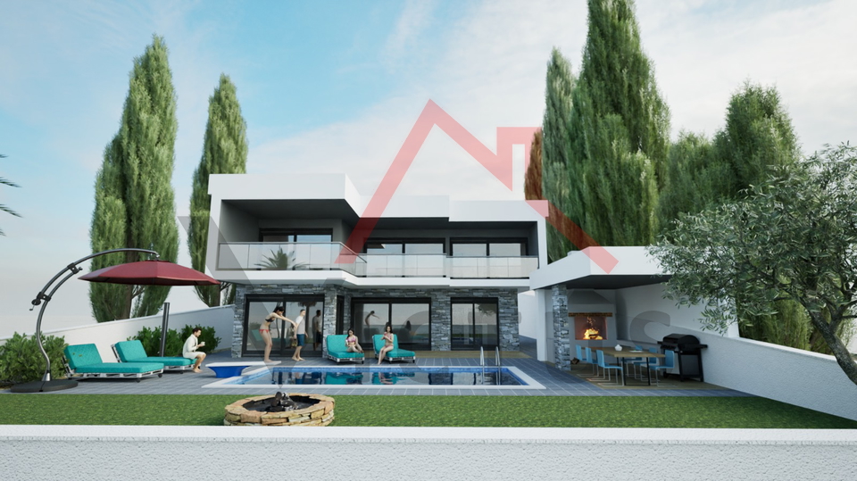 JADRANOVO - Gra&dstrok;evinsko zemlji&scaron;te&comma; 200 metara od mora&comma; 703 m2