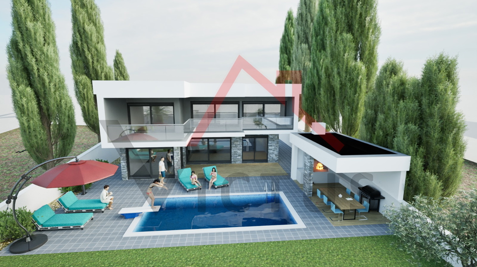 JADRANOVO - Gra&dstrok;evinsko zemlji&scaron;te&comma; 200 metara od mora&comma; 703 m2