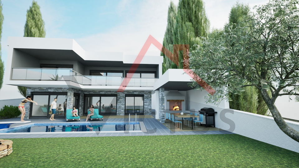 JADRANOVO - Gra&dstrok;evinsko zemlji&scaron;te&comma; 200 metara od mora&comma; 703 m2