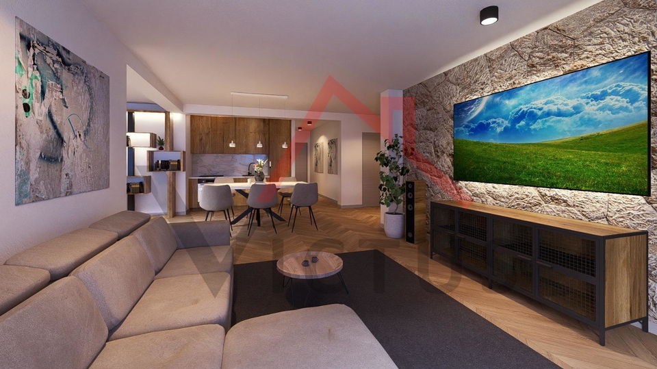 DRAMALJ - 3S&plus;DB&comma; stan udaljen 200 metara od mora&comma; 130 m2