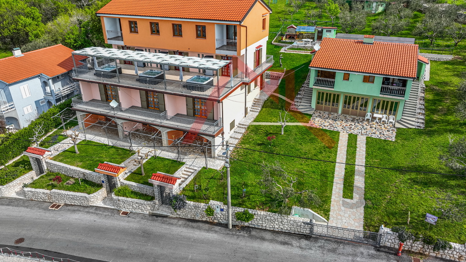 CRIKVENICA - Two houses with a swimming pool and an olive grove
