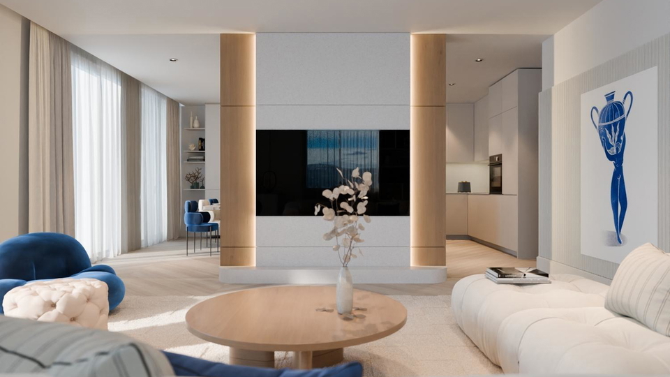 Penthouse with a rooftop terrace and sea view in an exclusive apartment complex on &Ccaron;iovo&excl;