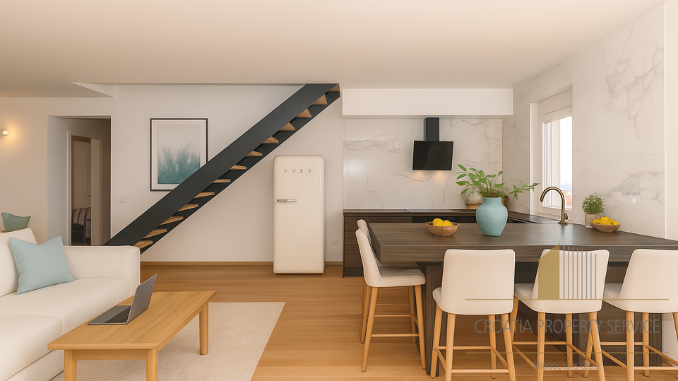 Elegant penthouse with panoramic sea views – Zadar!