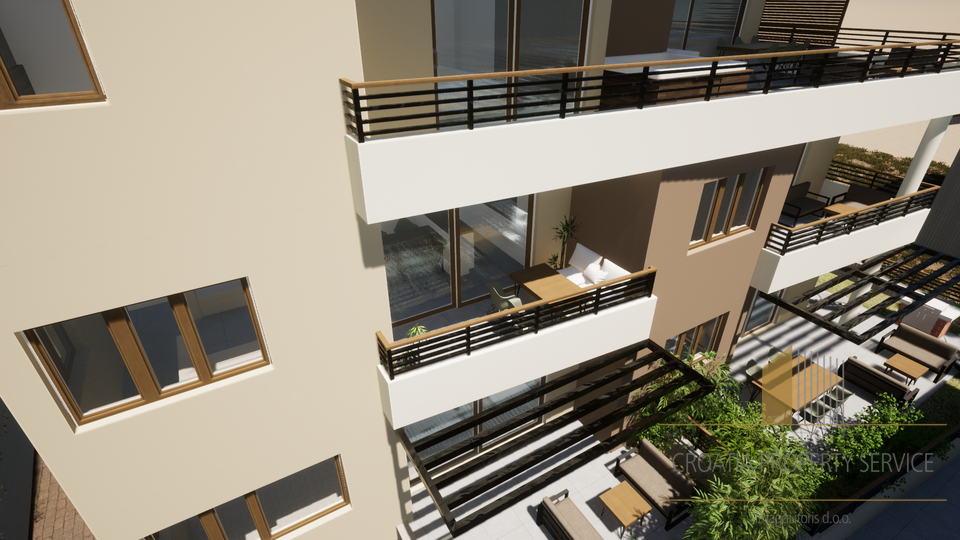 Appartamento di lusso con una camera in una moderna costruzione nuova – Makarska!