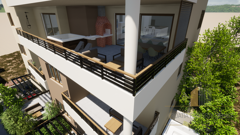 Luxury three-room apartment in a modern new building – Makarska!