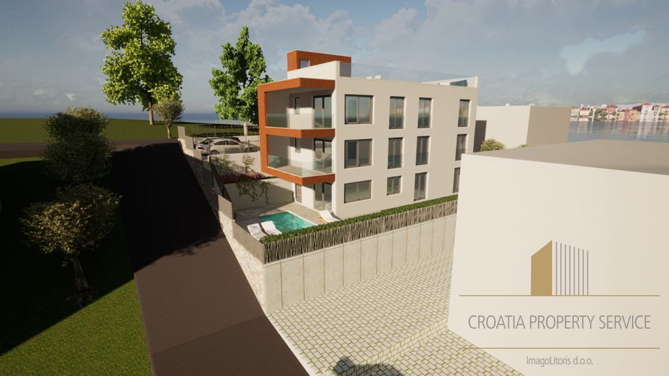 Luxury three-bedroom apartment in a new building 150 meters from the beach! Čiovo, Trogir!