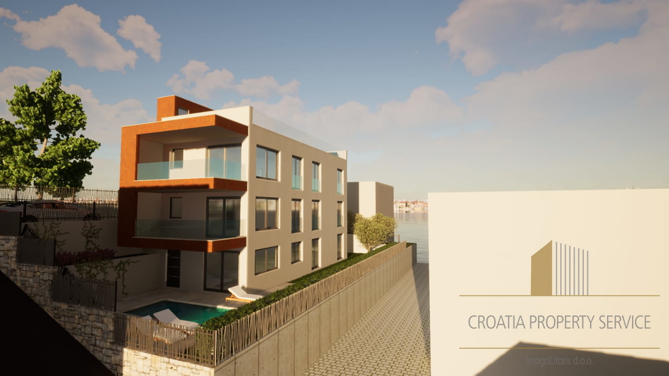 Luxury three-bedroom apartment in a new building 150 meters from the beach! Čiovo, Trogir!