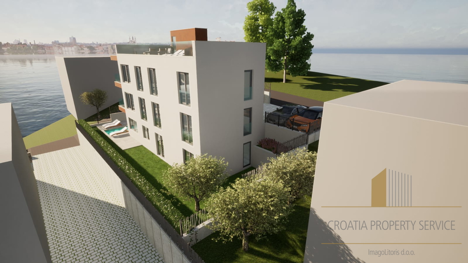 Luxury three-bedroom apartment in a new building 150 meters from the beach! Čiovo, Trogir!