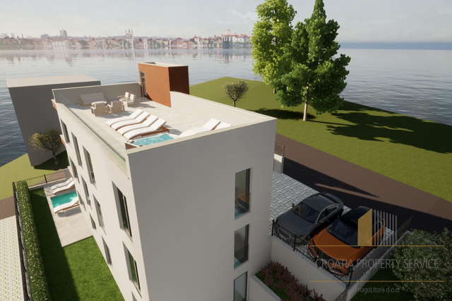 Luxury penthouse with a rooftop terrace in a new building 150 meters from the beach! Čiovo, Trogir!