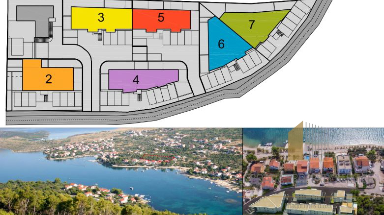 Apartmentkomplex im Bau zweite Reihe zum Meer in der Nähe von Sibenik!