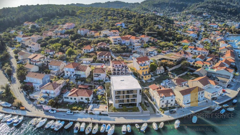 Luxury apartments in an urban building under construction 1st row to the sea in Vela Luka!