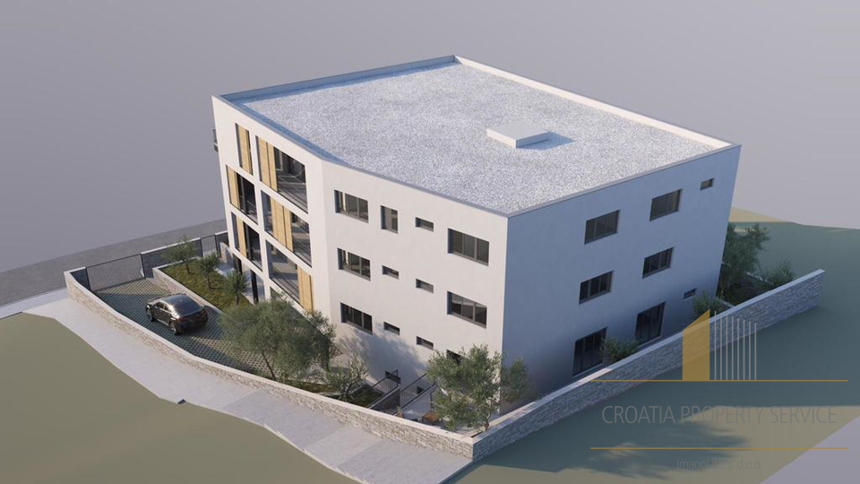 Luxury apartments in an urban building under construction 1st row to the sea in Vela Luka!