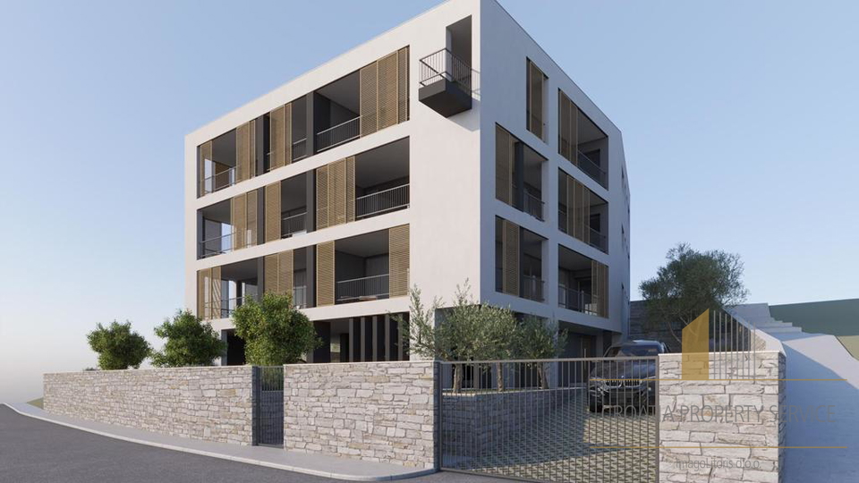 Luxury apartments in an urban building under construction 1st row to the sea in Vela Luka!