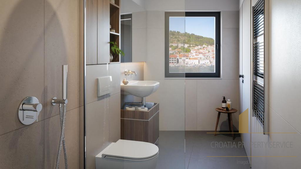 Luxury apartments in an urban building under construction 1st row to the sea in Vela Luka!