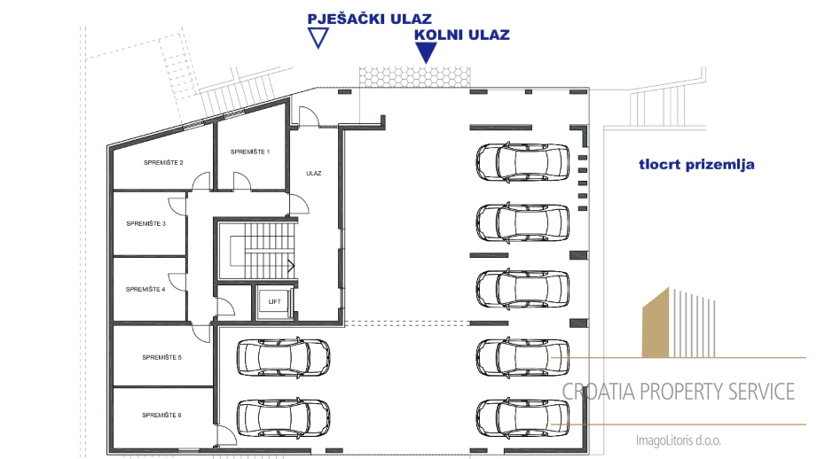 Luxury apartments in an urban building under construction 1st row to the sea in Vela Luka!