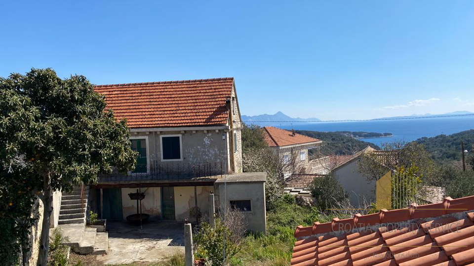 2 hiši za prenovo s čudovitim panoramskim razgledom na morje - otok Brač!