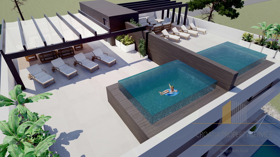 Luxury modern apartments first row to the sea near Zadar!