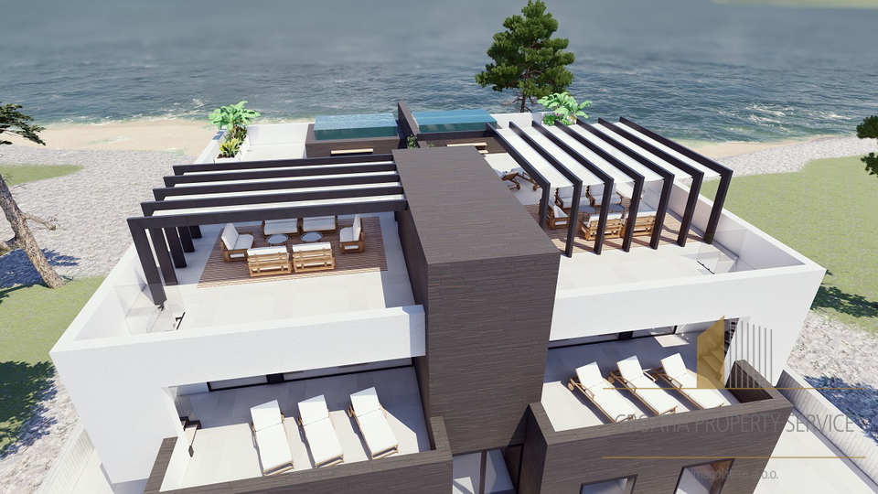 Luxury modern apartments first row to the sea near Zadar!