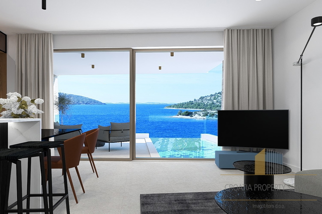 Luxury apartment with a private pool, second row to the sea – Grebaštica, Šibenik!