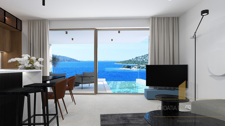 Luxury apartment with a private pool, second row to the sea – Grebaštica, Šibenik!
