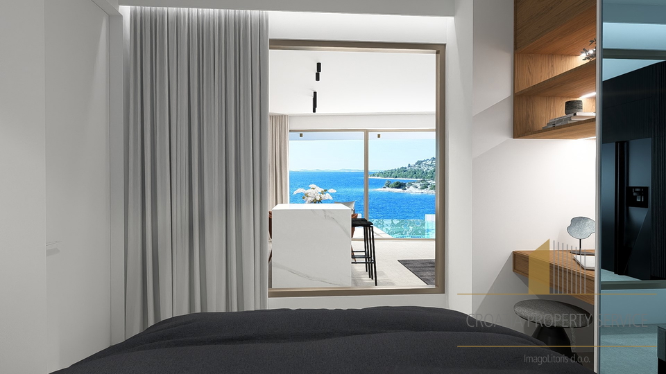 Luxury apartment with a private pool, second row to the sea – Grebaštica, Šibenik!