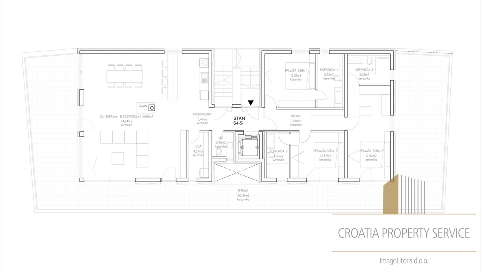 Luxus-Penthouse mit Dachterrasse und Meerblick bei Zadar!