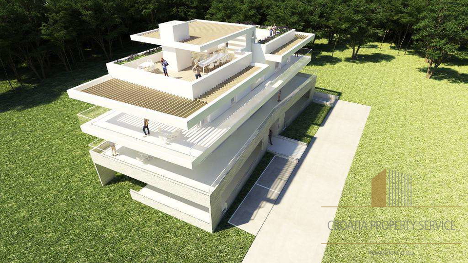 Luxus-Penthouse mit Dachterrasse und Meerblick bei Zadar!