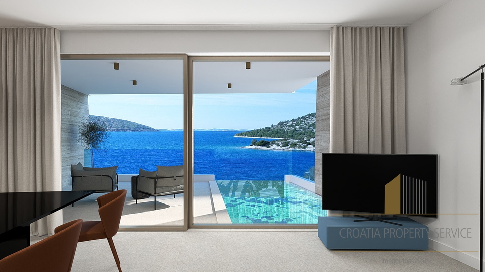 Luxury apartment with a private pool, second row to the sea – Grebaštica, Šibenik!