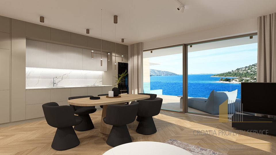 Luxury penthouse with a pool and rooftop terrace, second row to the sea – Grebaštica, Šibenik!