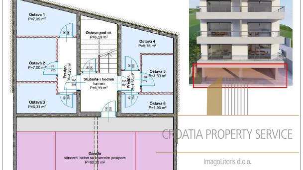 Wohnung von 57 m2 in einem neuen Gebäude, nah am Strand in Tučepi - Makarska Riviera!