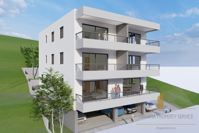 Appartamento con vista mare in edificio di nuova costruzione, vicino alla spiaggia a Tučepi - Riviera di Makarska!
