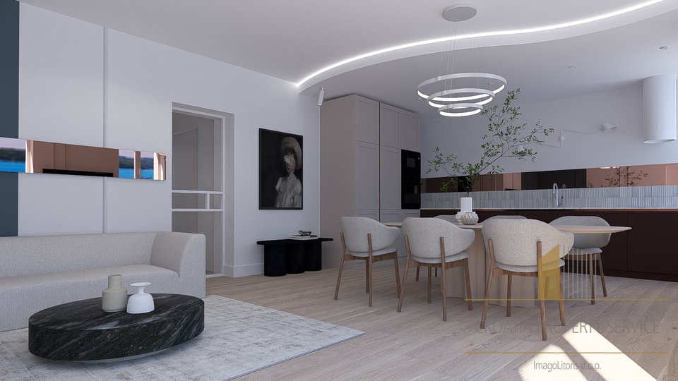 Luxury apartment with a beautiful view 50 meters from the sea in Šibenik!