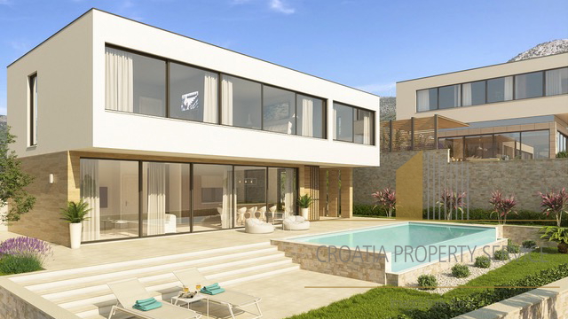 Luxury villa with a beautiful view of the sea in the vicinity of Trogir!