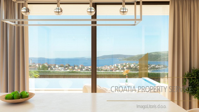 Luxusvilla mit wunderschönem Meerblick in der Nähe von Trogir!