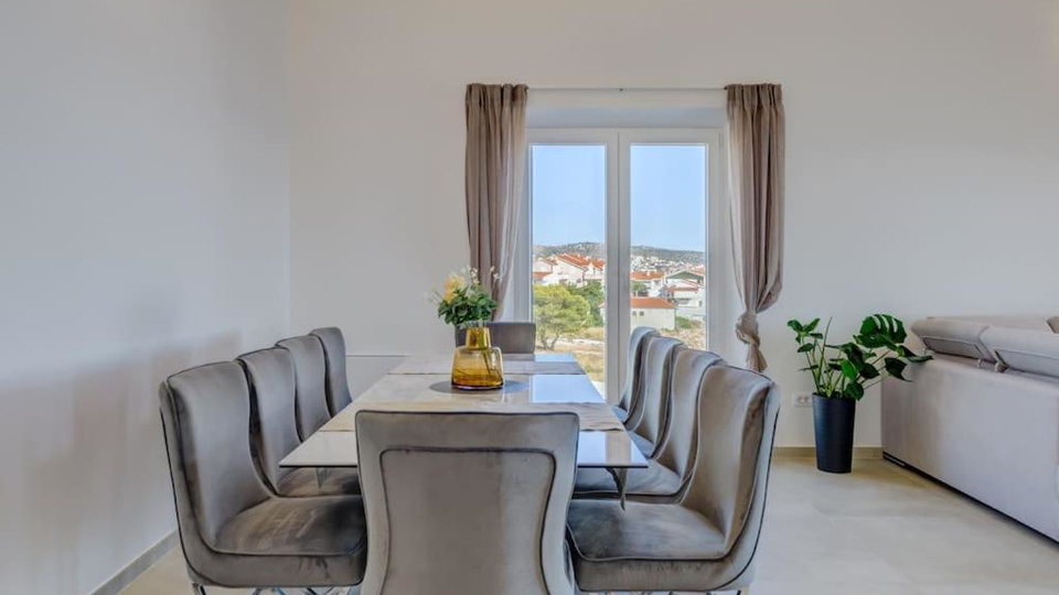 New luxury villa with infinity pool&comma; wellness area&comma; and sea view near Rogoznica