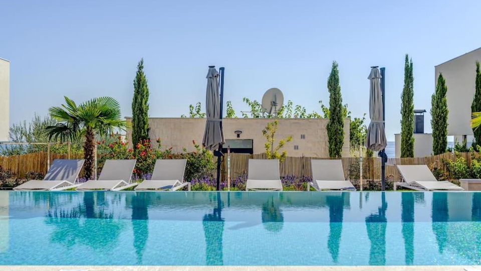 New luxury villa with infinity pool&comma; wellness area&comma; and sea view near Rogoznica
