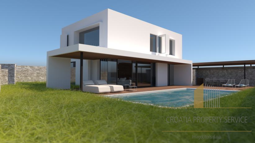 Villa con piscina in costruzione a 100 m dal mare a Bol, sull'isola di Brač!