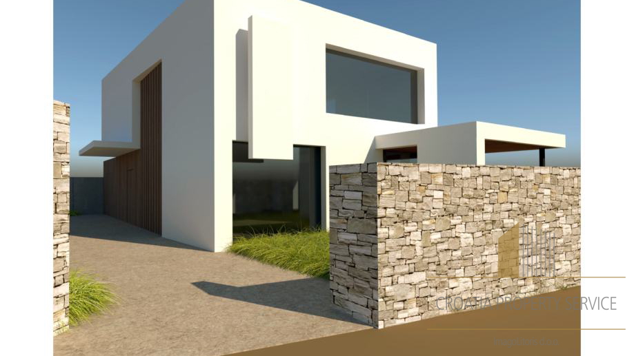 Villa con piscina in costruzione a 100 m dal mare a Bol, sull'isola di Brač!