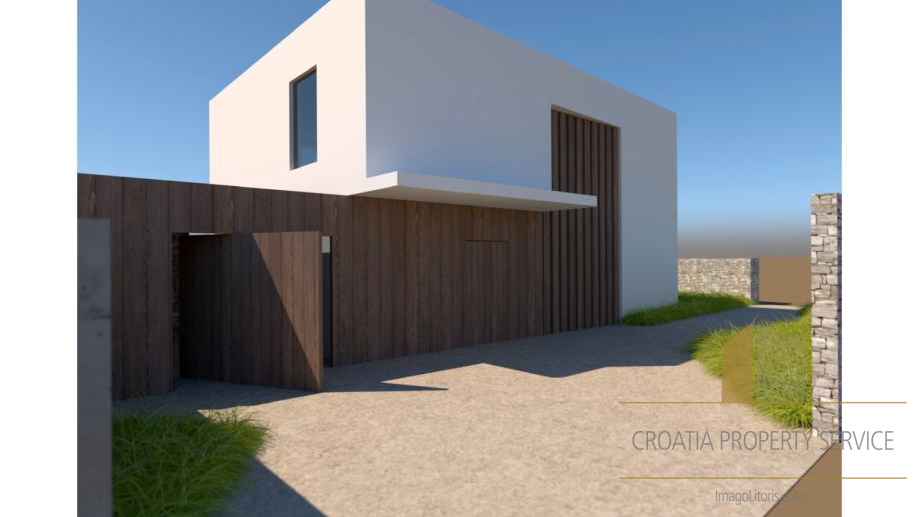 Villa con piscina in costruzione a 100 m dal mare a Bol, sull'isola di Brač!