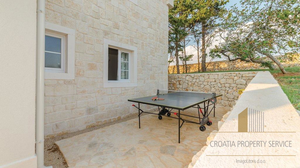 Impressive stone villa with a sea view in Novalja on the island of Pag!